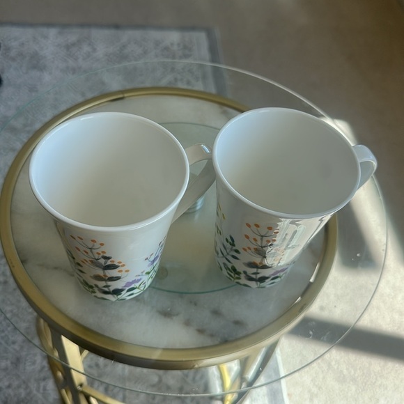 Mikasa Tivoli Garden Bone China Mug Set – Botanical Leaf Pattern (Set of 2) - Picture 4 of 9